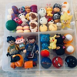 Colorful Kids  boys Toy Set in clear container